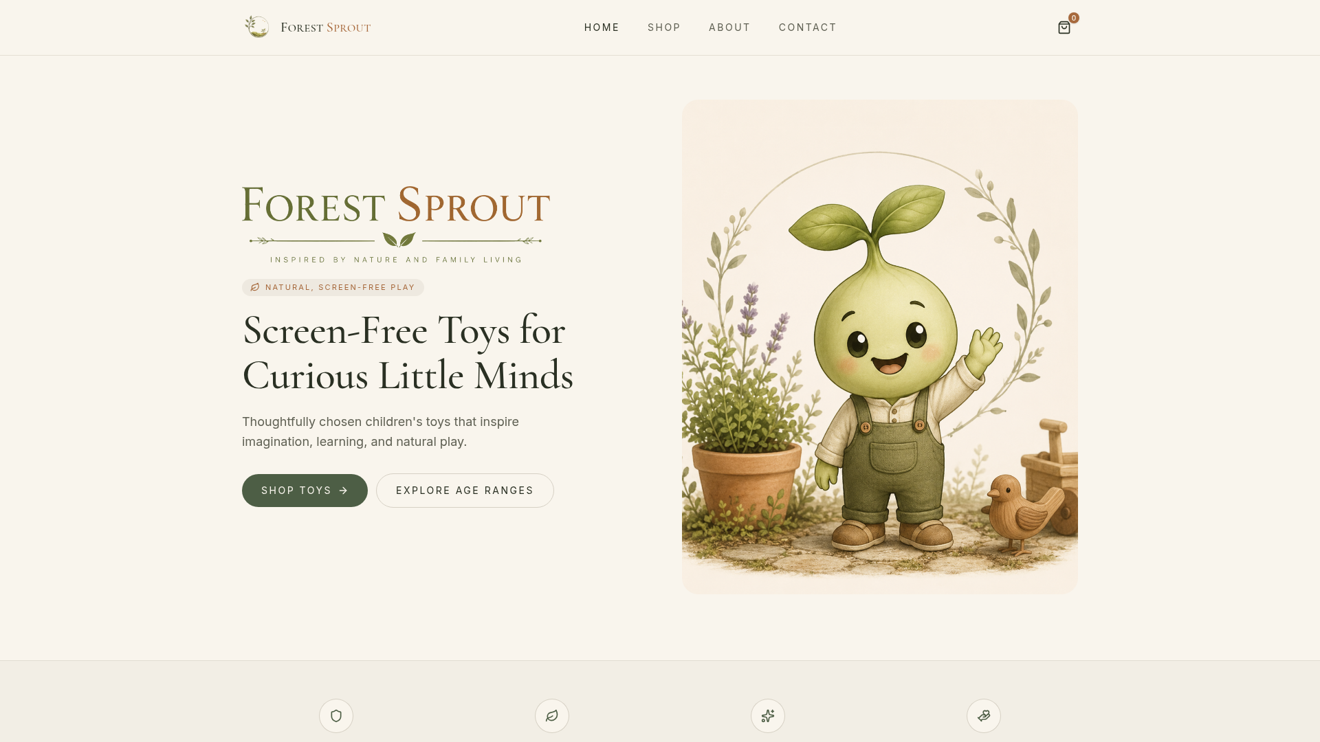 Forest Sprout website preview